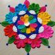 Diwali Dhanteras rangoli flower